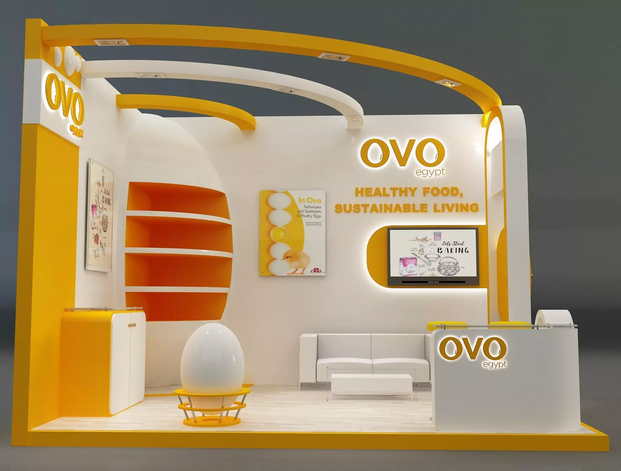 Booth Exhibition Stand a654b 3D model_0