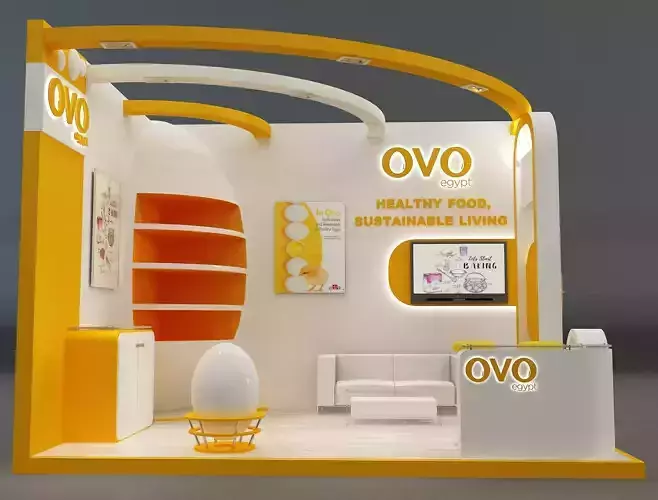 Booth Exhibition Stand a654b 3D model