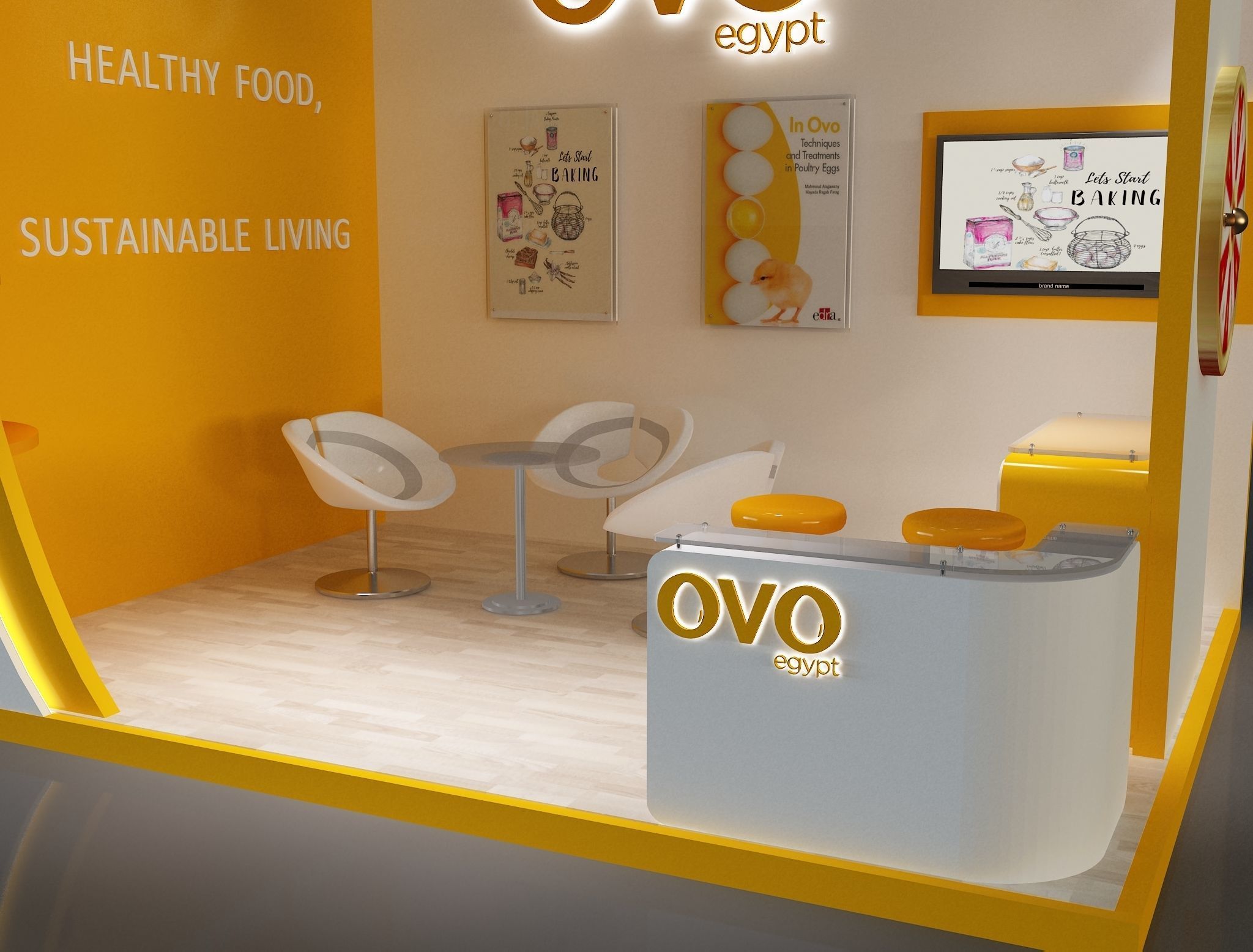 Booth Exhibition Stand a654c 3D model_10