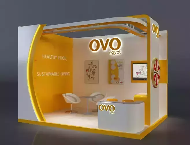  Booth Exhibition Stand a654c 3D model