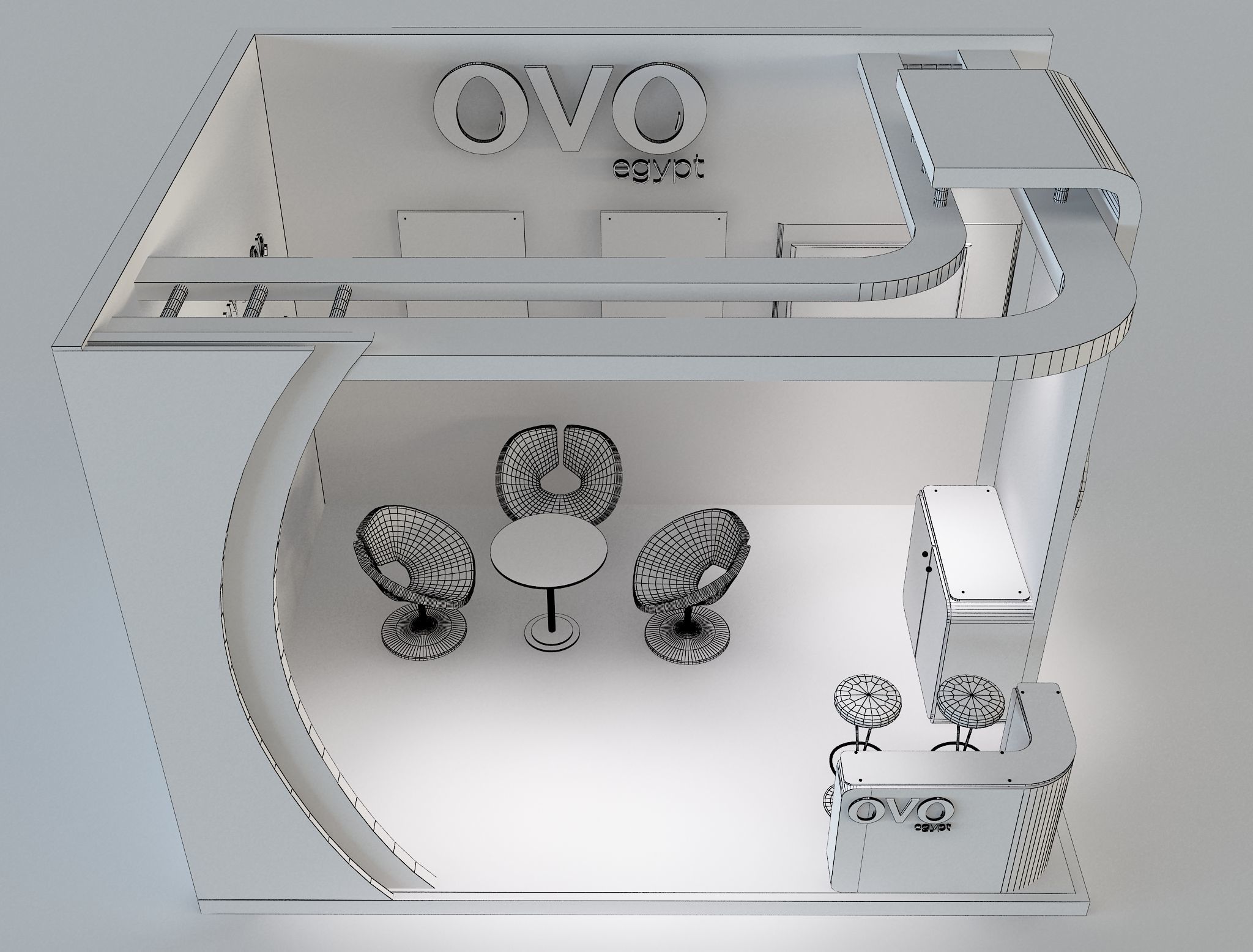 Booth Exhibition Stand a654c 3D model_9