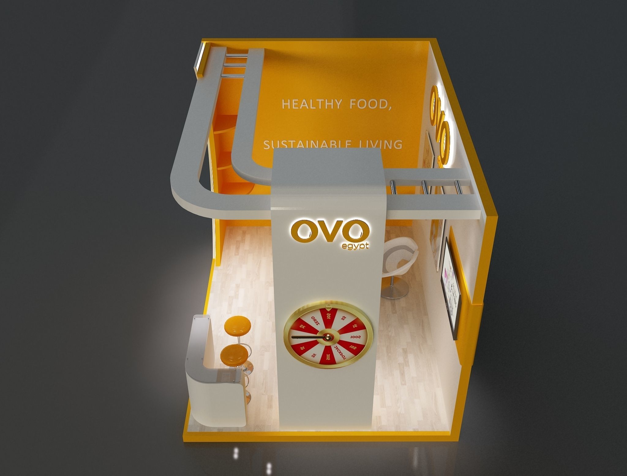 Booth Exhibition Stand a654c 3D model_2