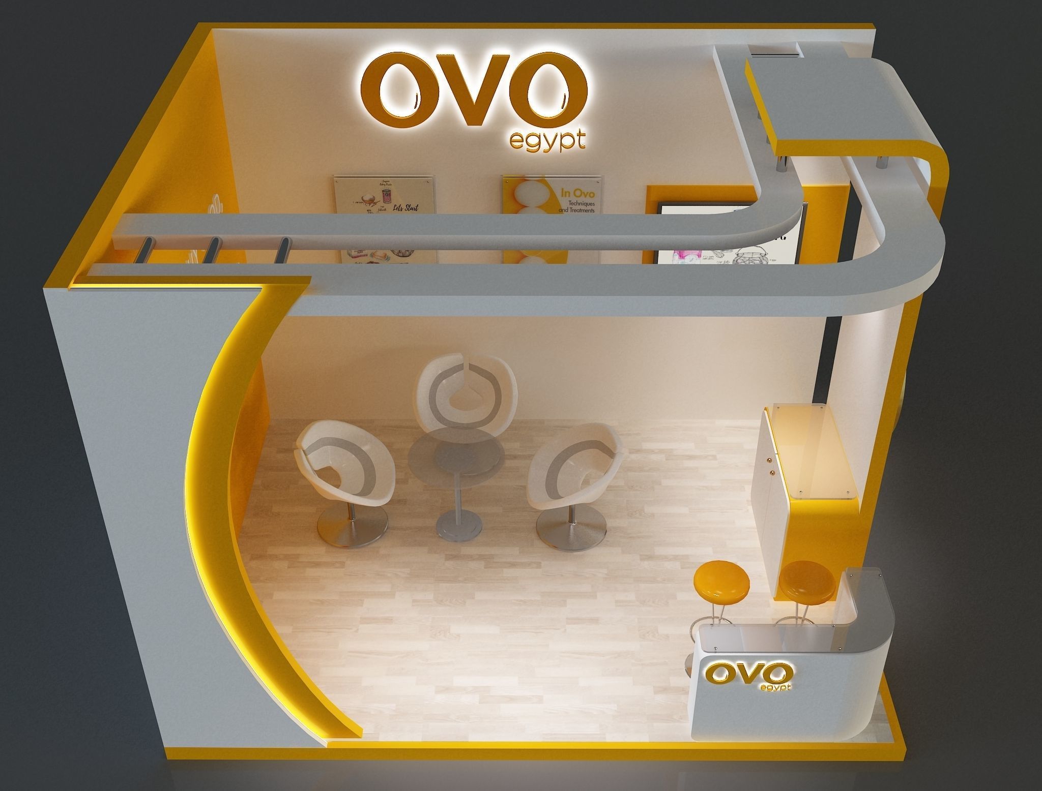 Booth Exhibition Stand a654c 3D model_8