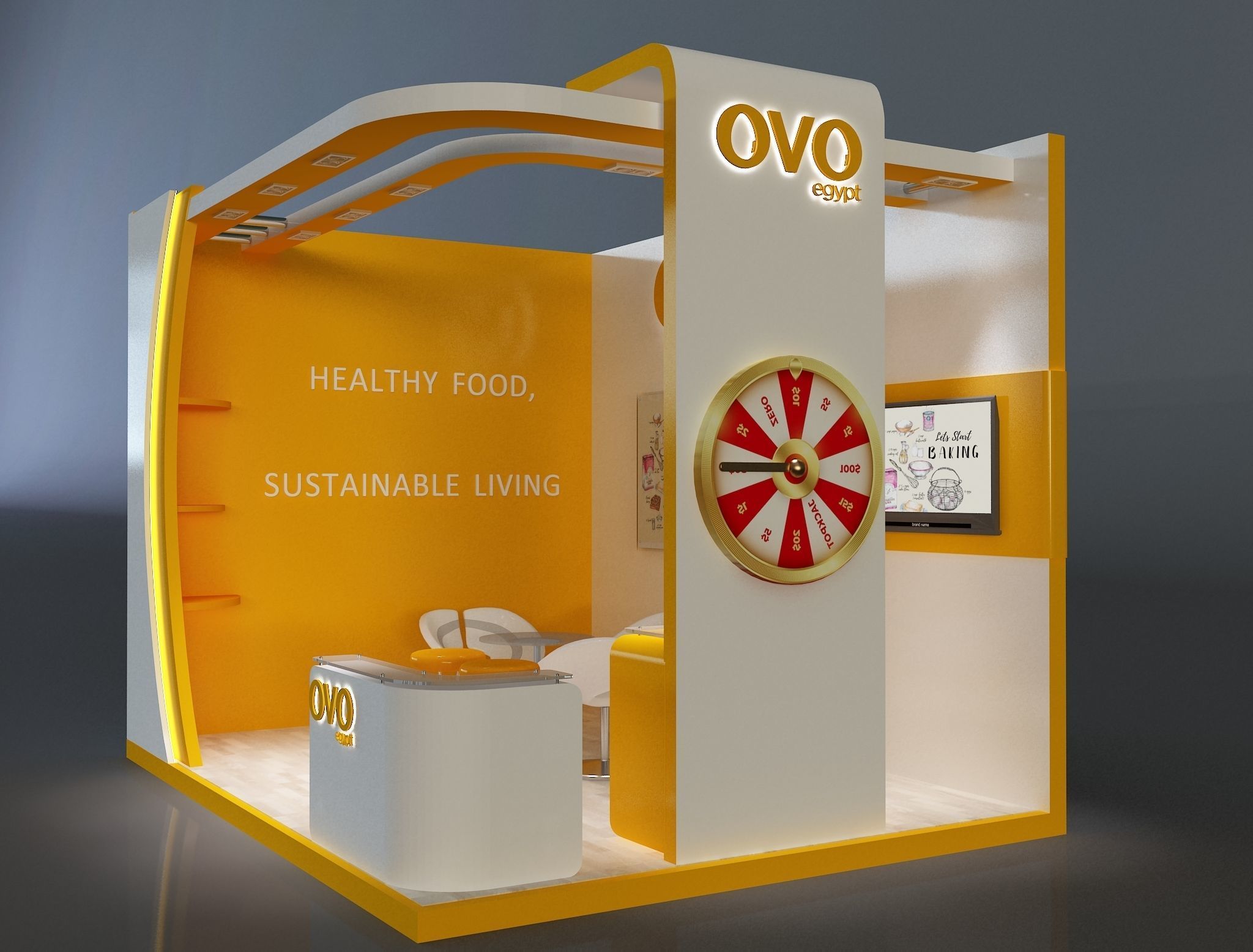 Booth Exhibition Stand a654c 3D model_6