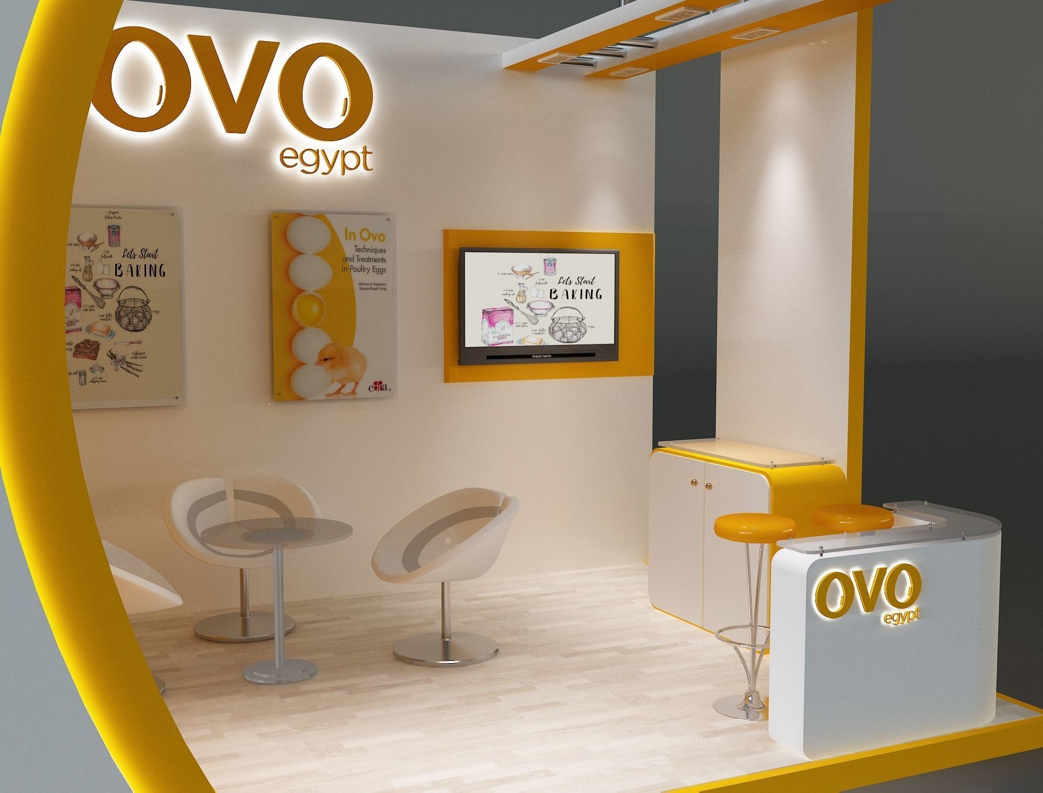 Booth Exhibition Stand a654c 3D model_14