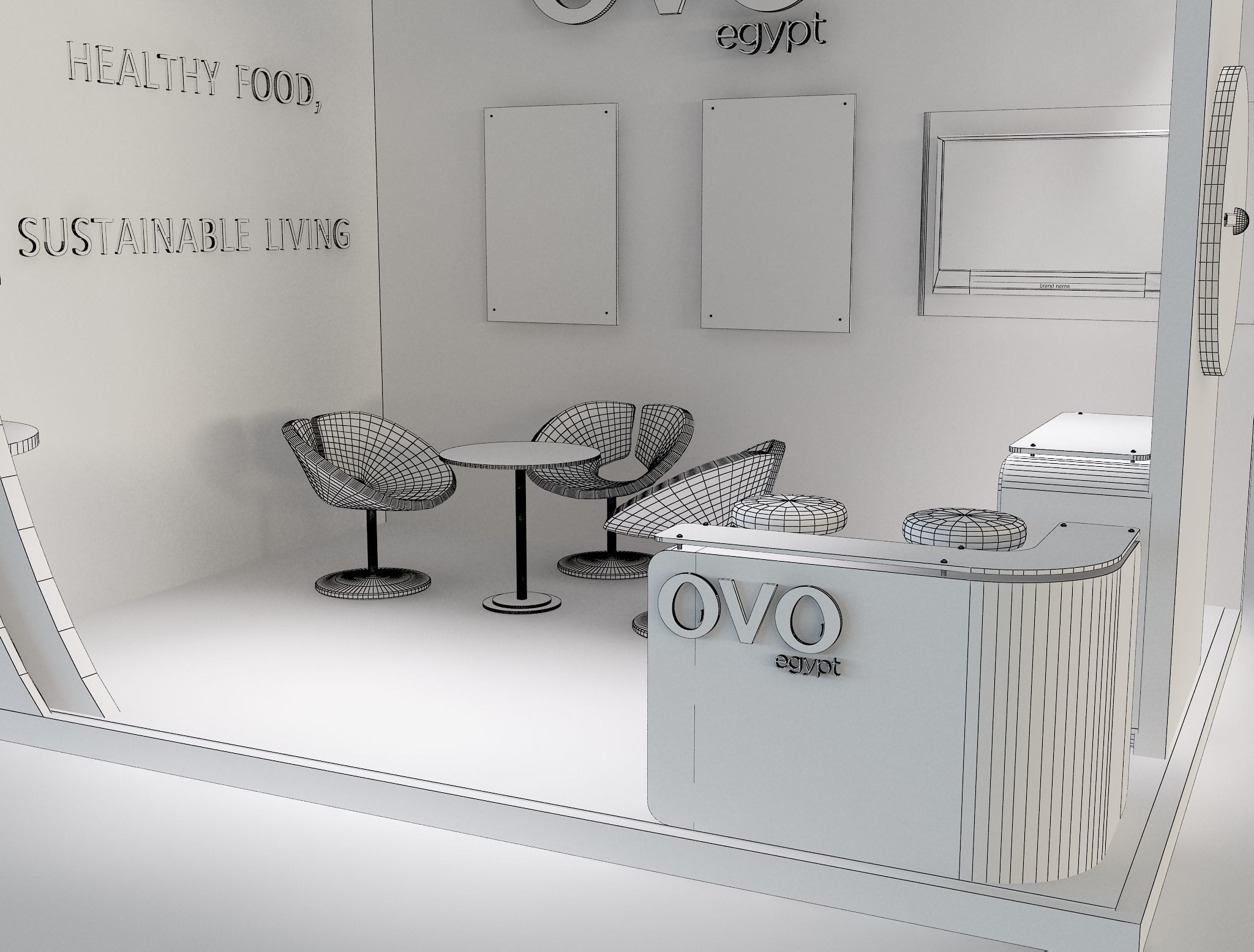 Booth Exhibition Stand a654c 3D model_11