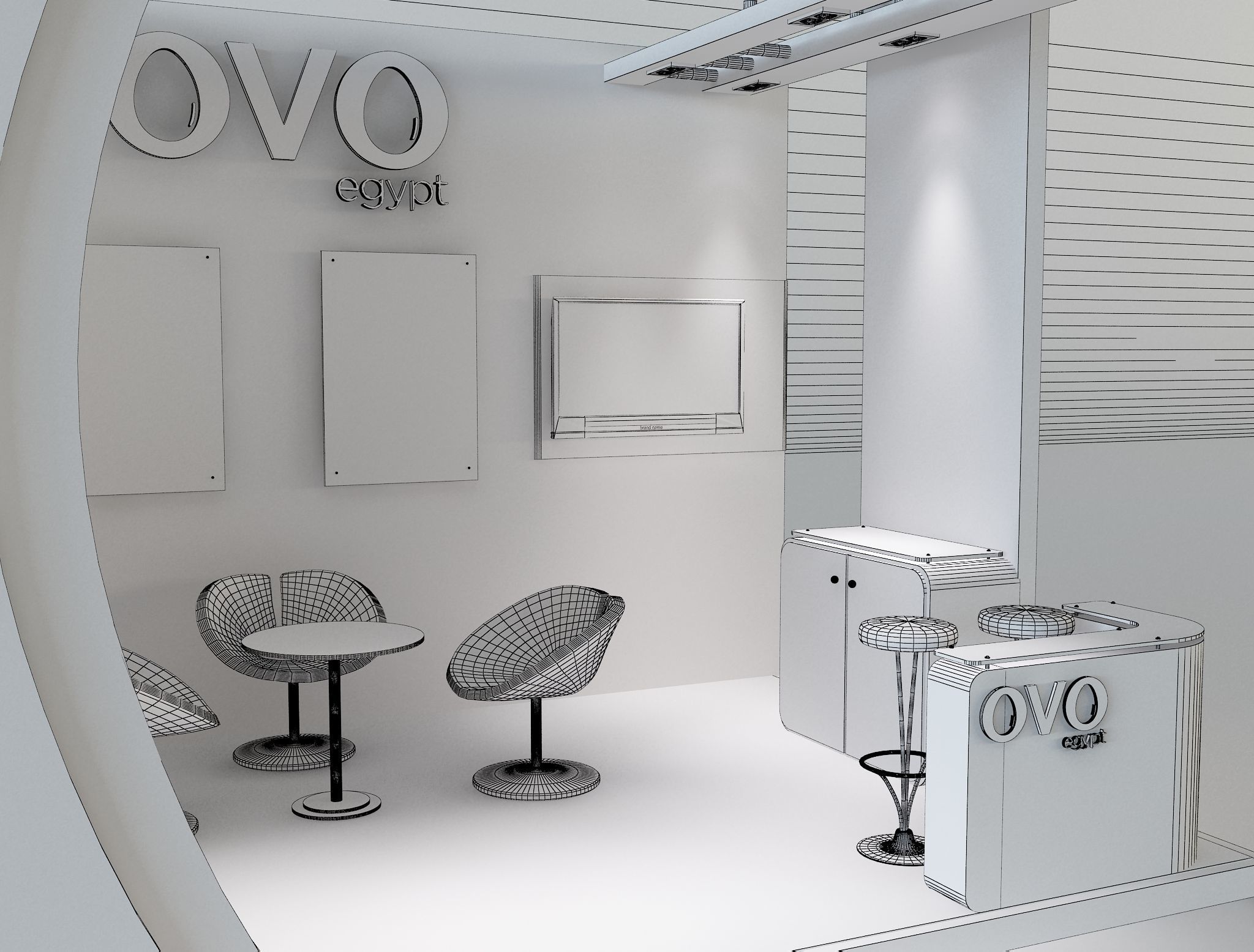 Booth Exhibition Stand a654c 3D model_15