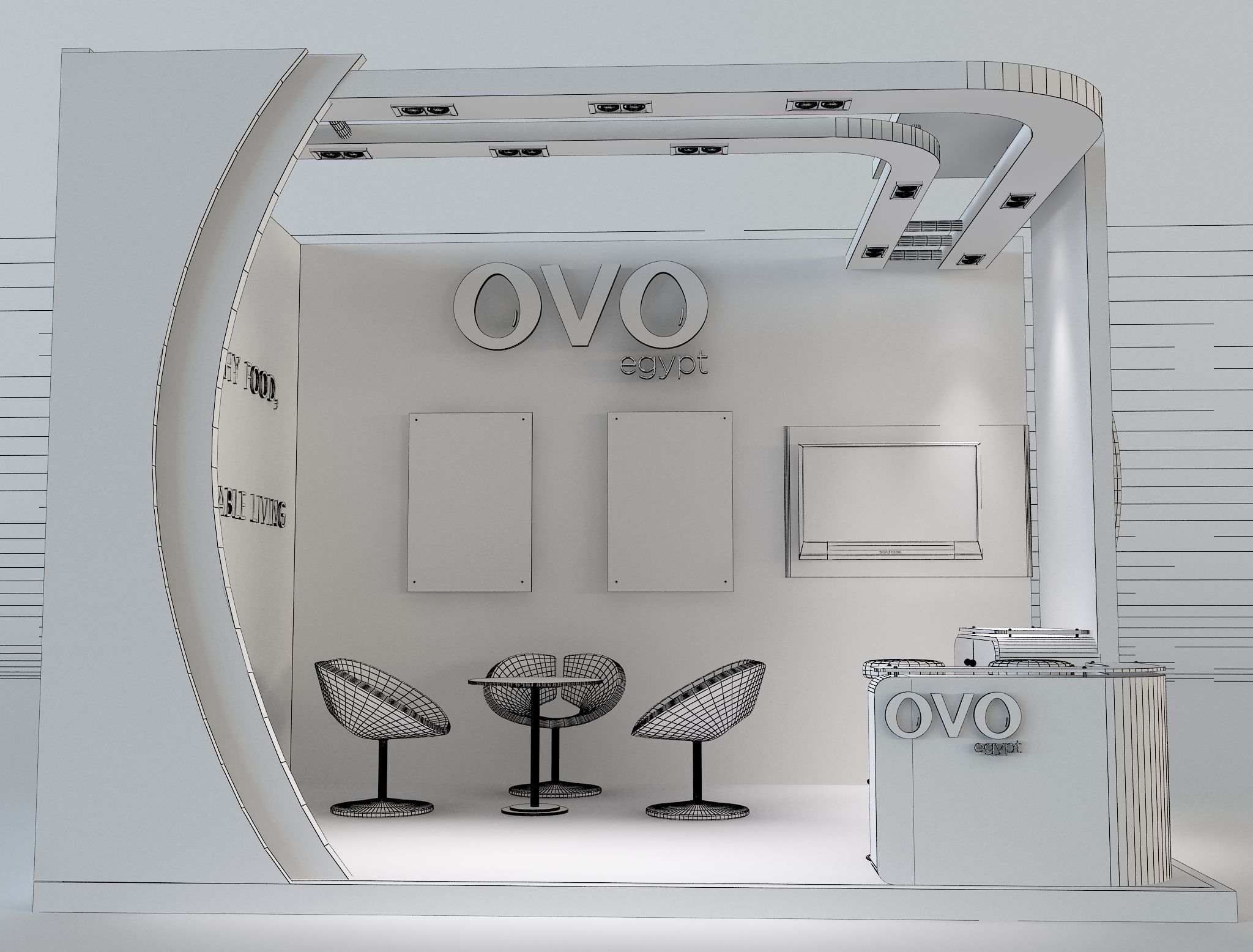 Booth Exhibition Stand a654c 3D model_5