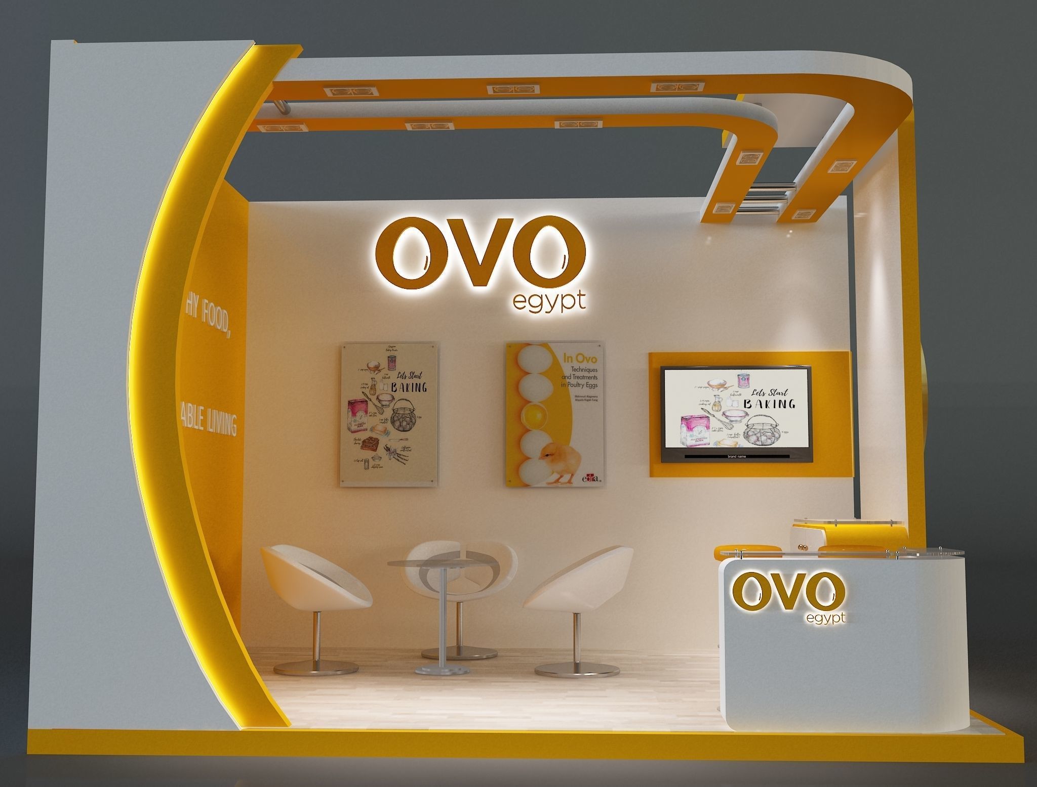 Booth Exhibition Stand a654c 3D model_4