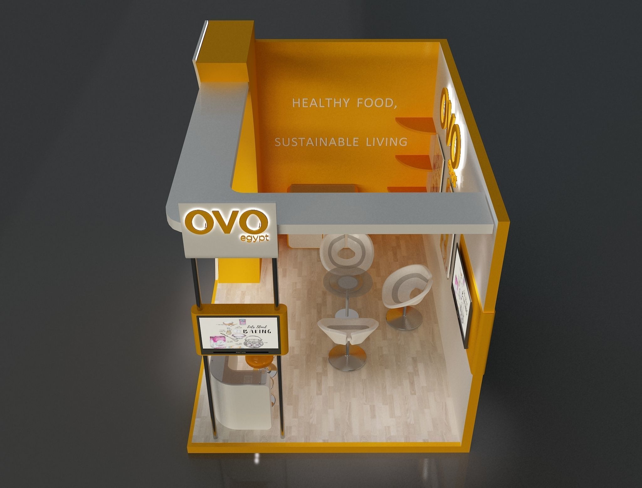 Booth Exhibition Stand a654d 3D model_2