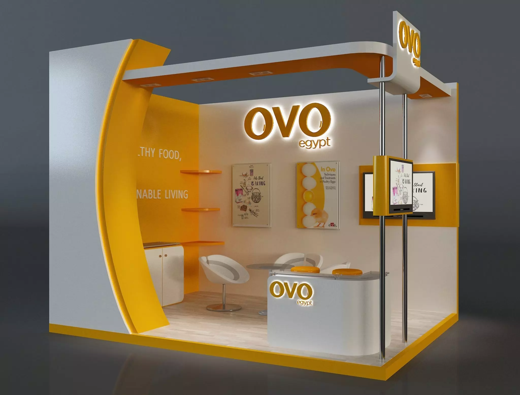 Booth Exhibition Stand a654d 3D model_0