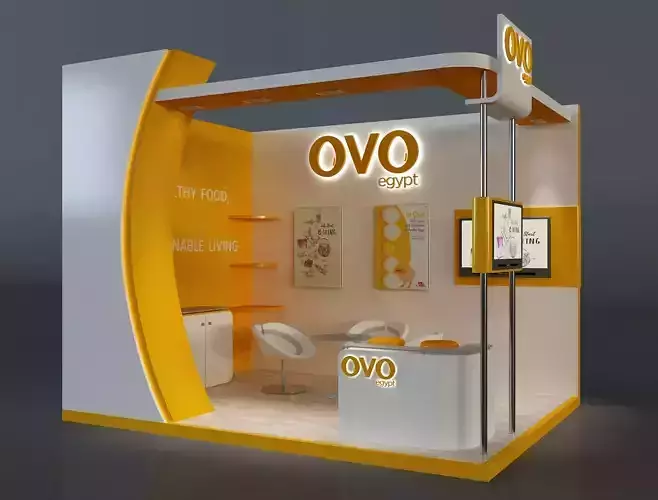 Booth Exhibition Stand a654d 3D model