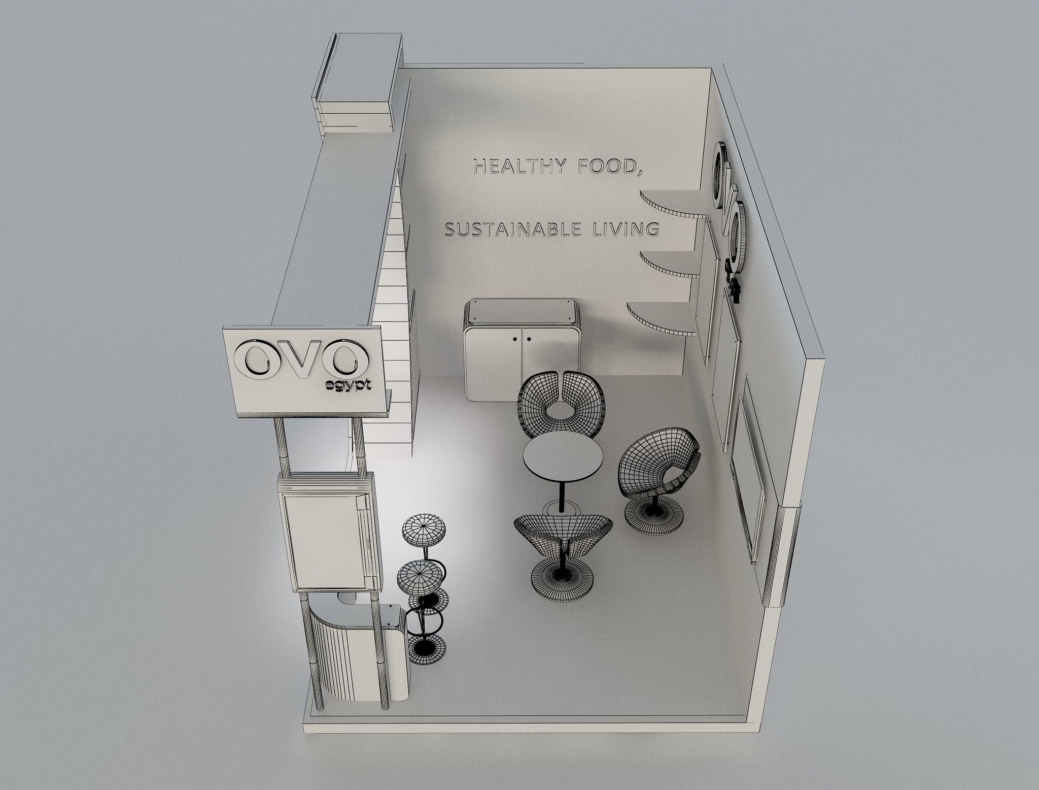 Booth Exhibition Stand a654d 3D model_3
