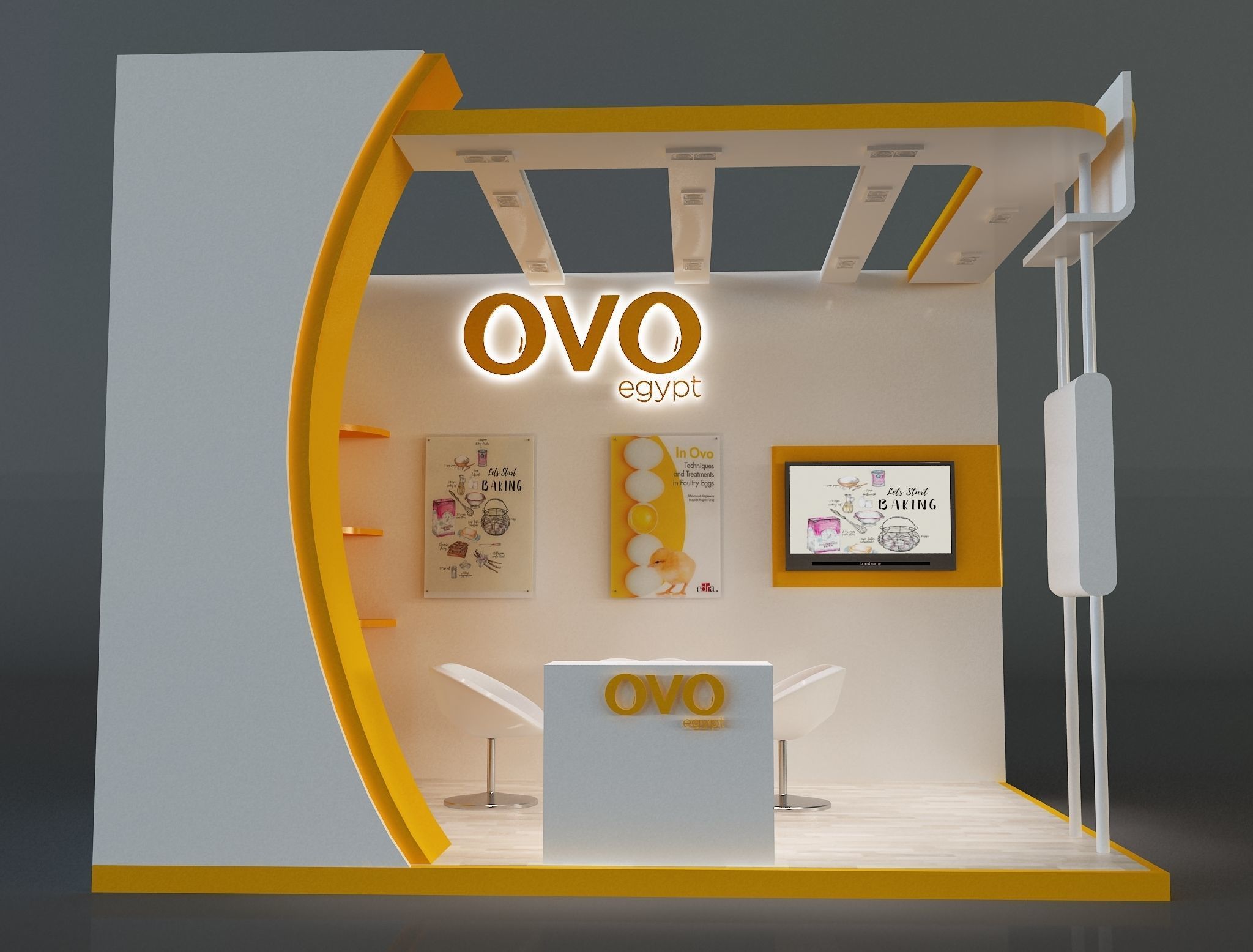 Booth Exhibition Stand a654e 3D model_4