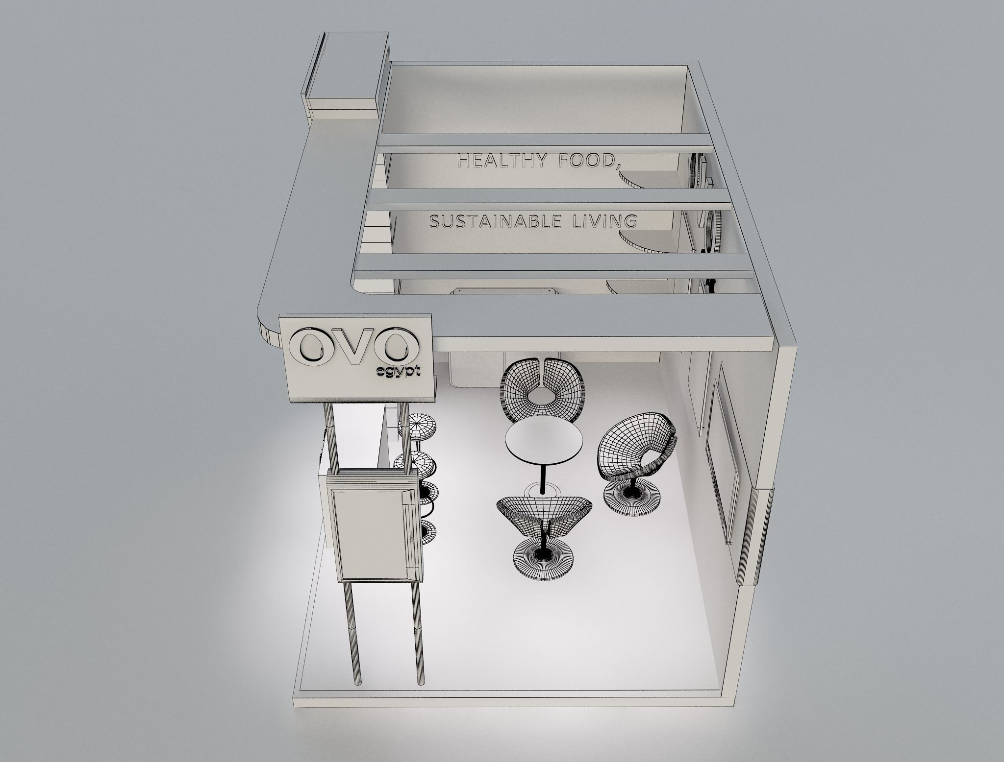 Booth Exhibition Stand a654e 3D model_3