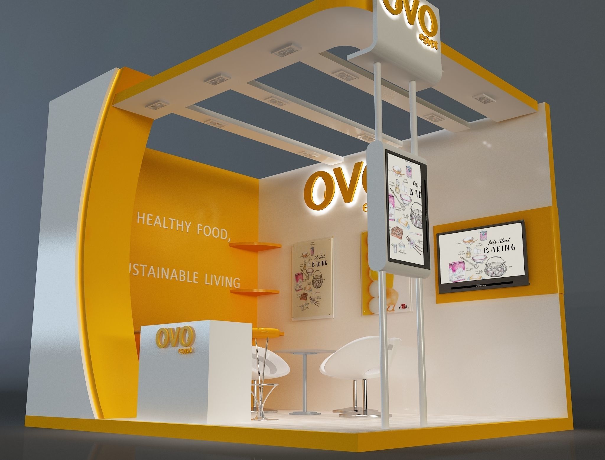 Booth Exhibition Stand a654e 3D model_16