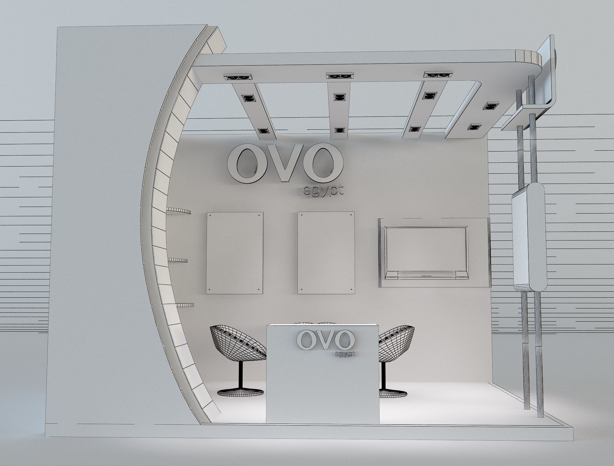 Booth Exhibition Stand a654e 3D model_5