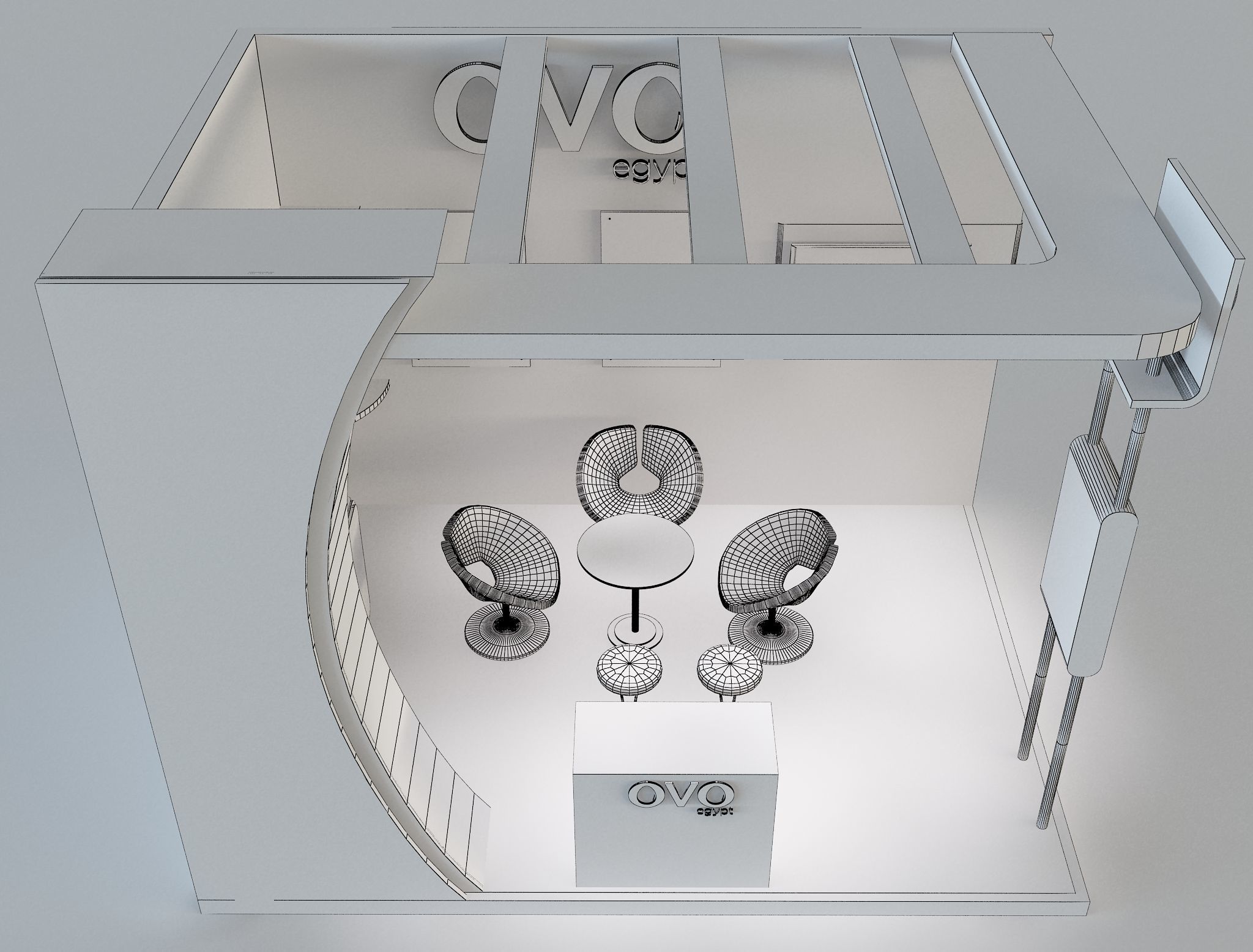 Booth Exhibition Stand a654e 3D model_9