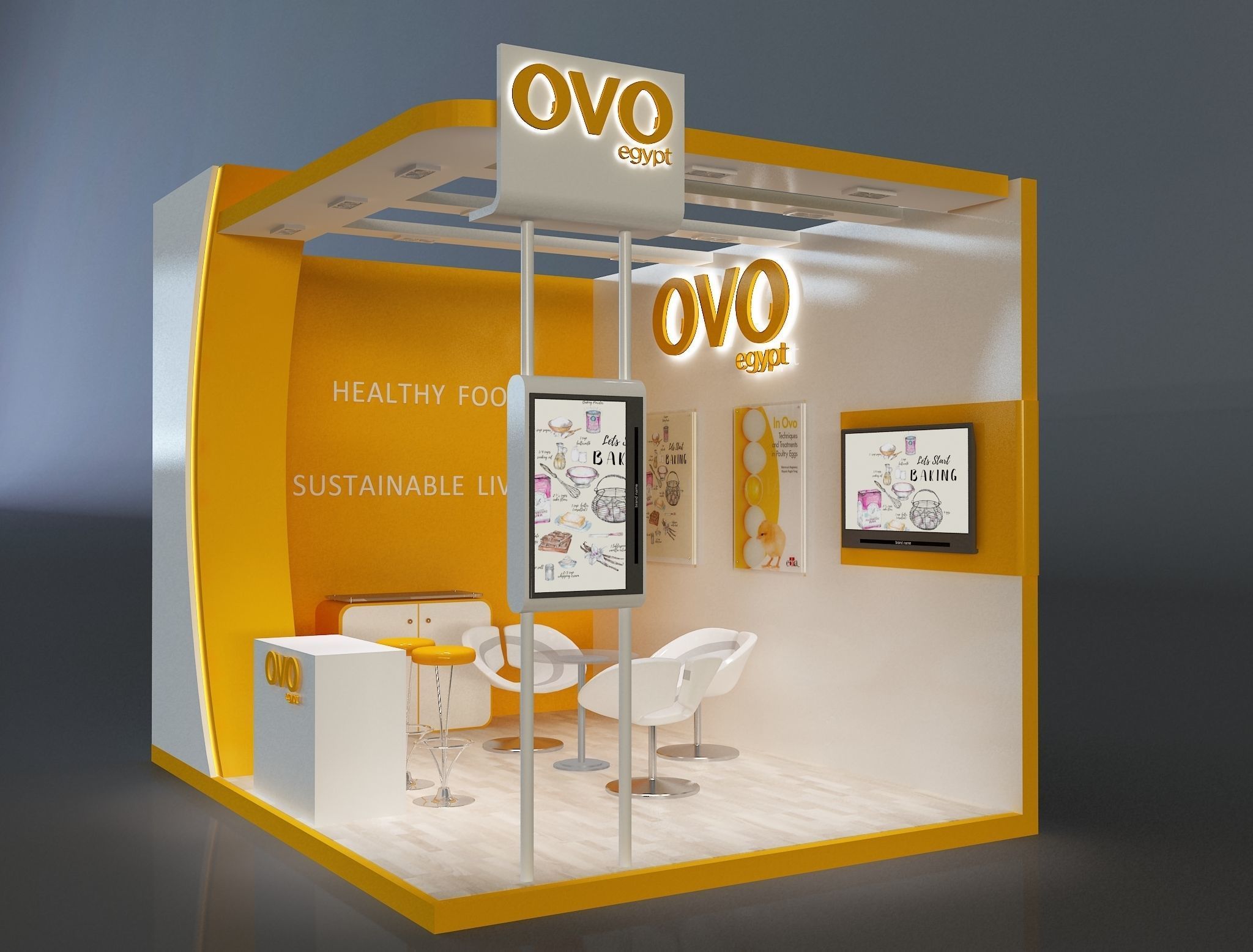 Booth Exhibition Stand a654e 3D model_6