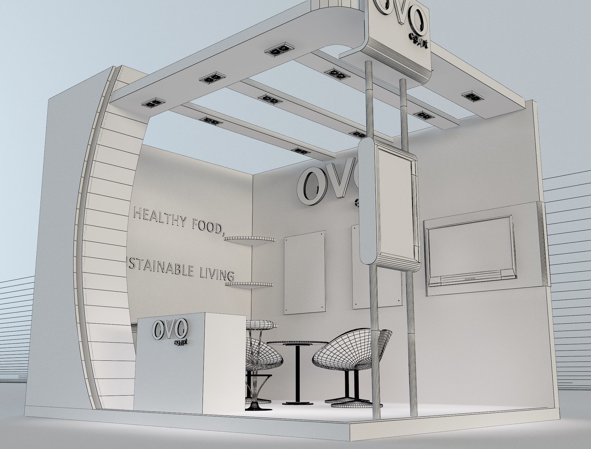 Booth Exhibition Stand a654e 3D model_17