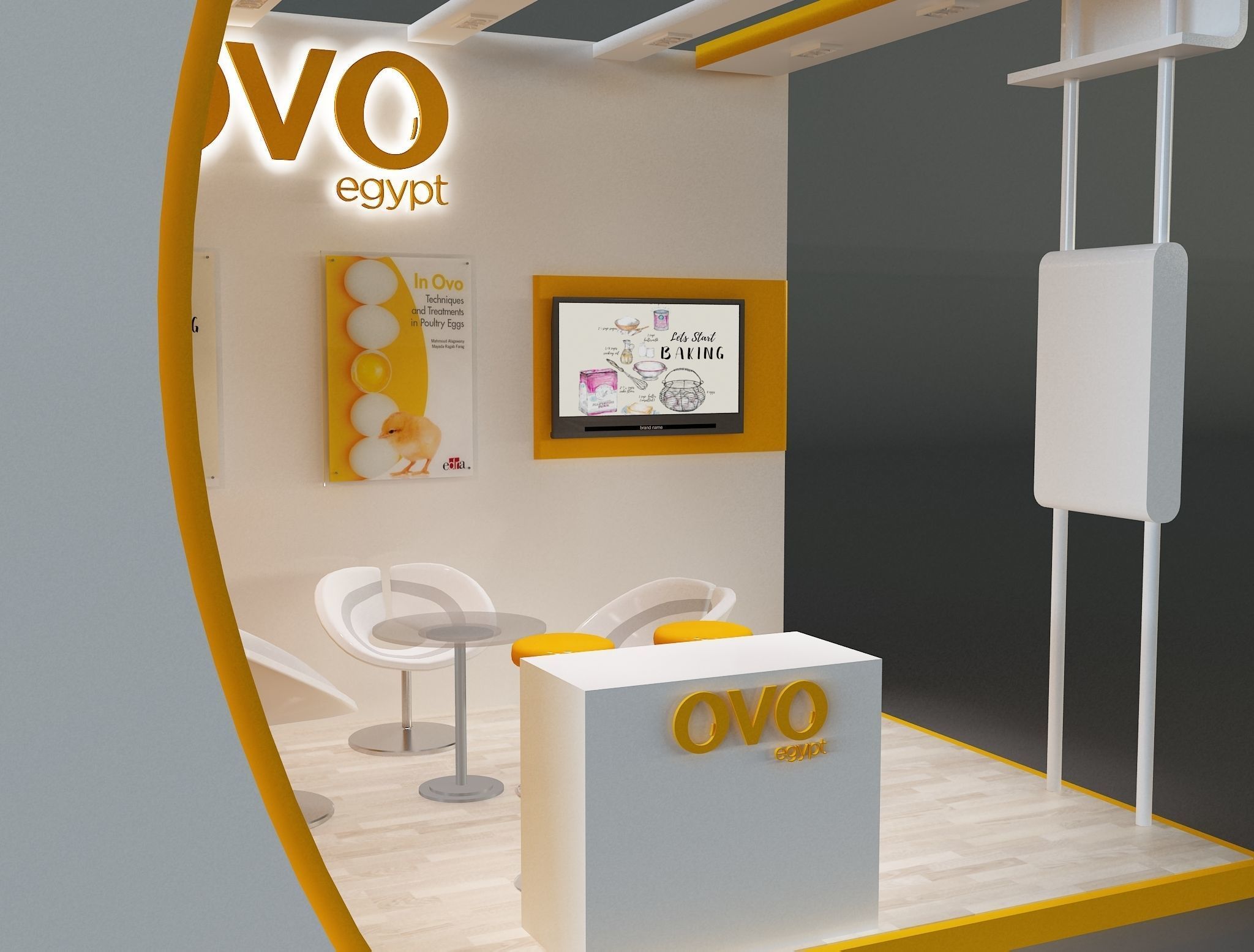 Booth Exhibition Stand a654e 3D model_14