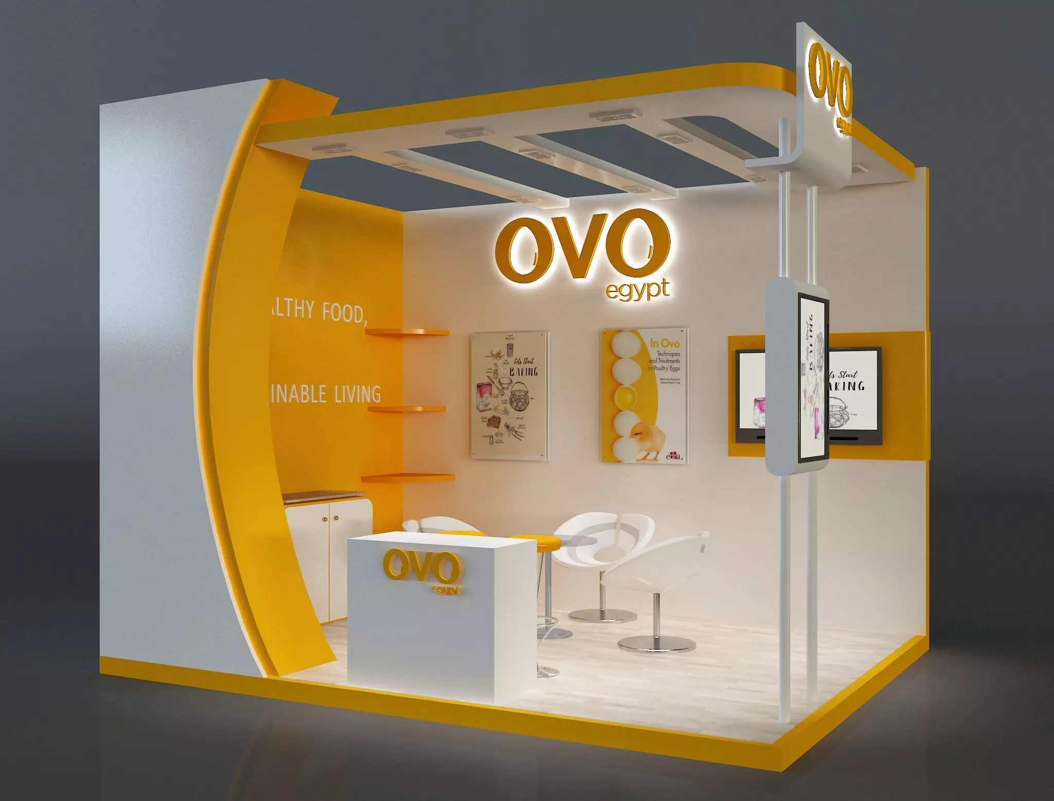 Booth Exhibition Stand a654e 3D model_0