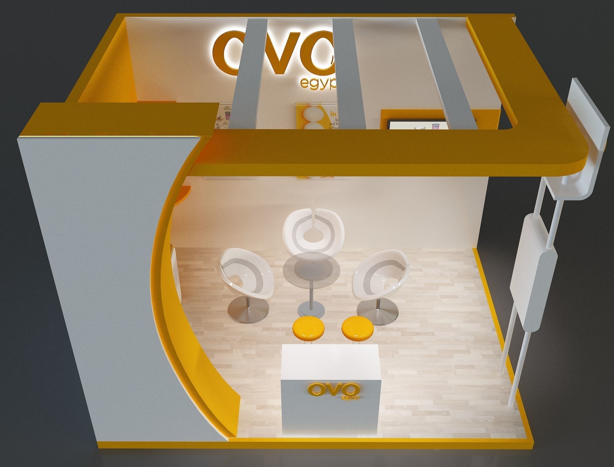 Booth Exhibition Stand a654e 3D model_8