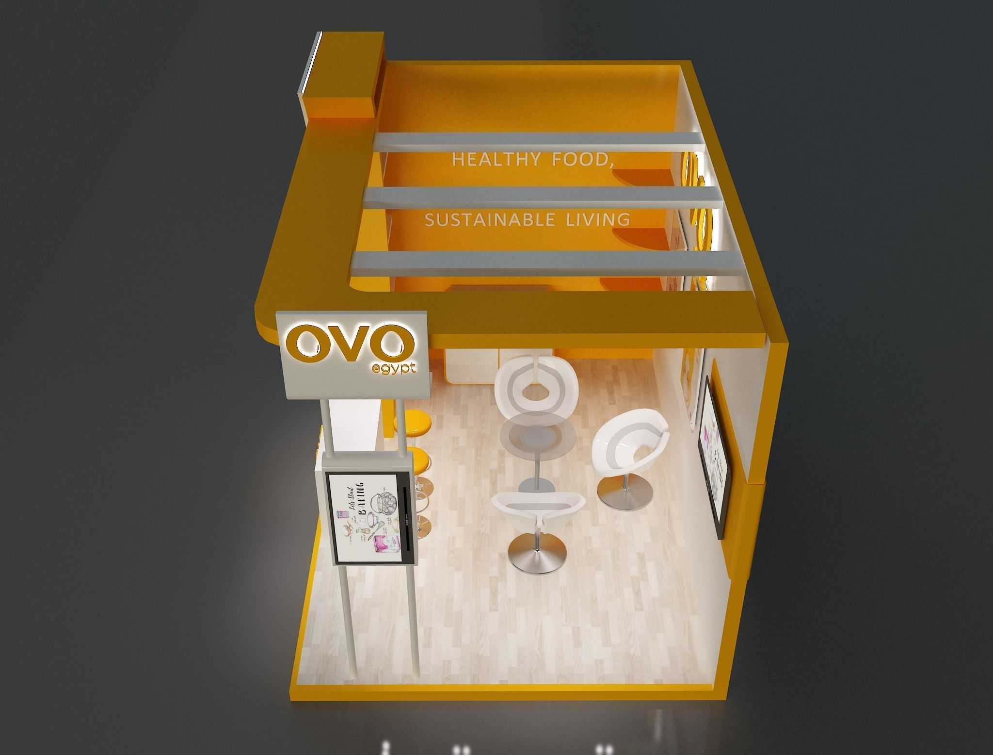 Booth Exhibition Stand a654e 3D model_2