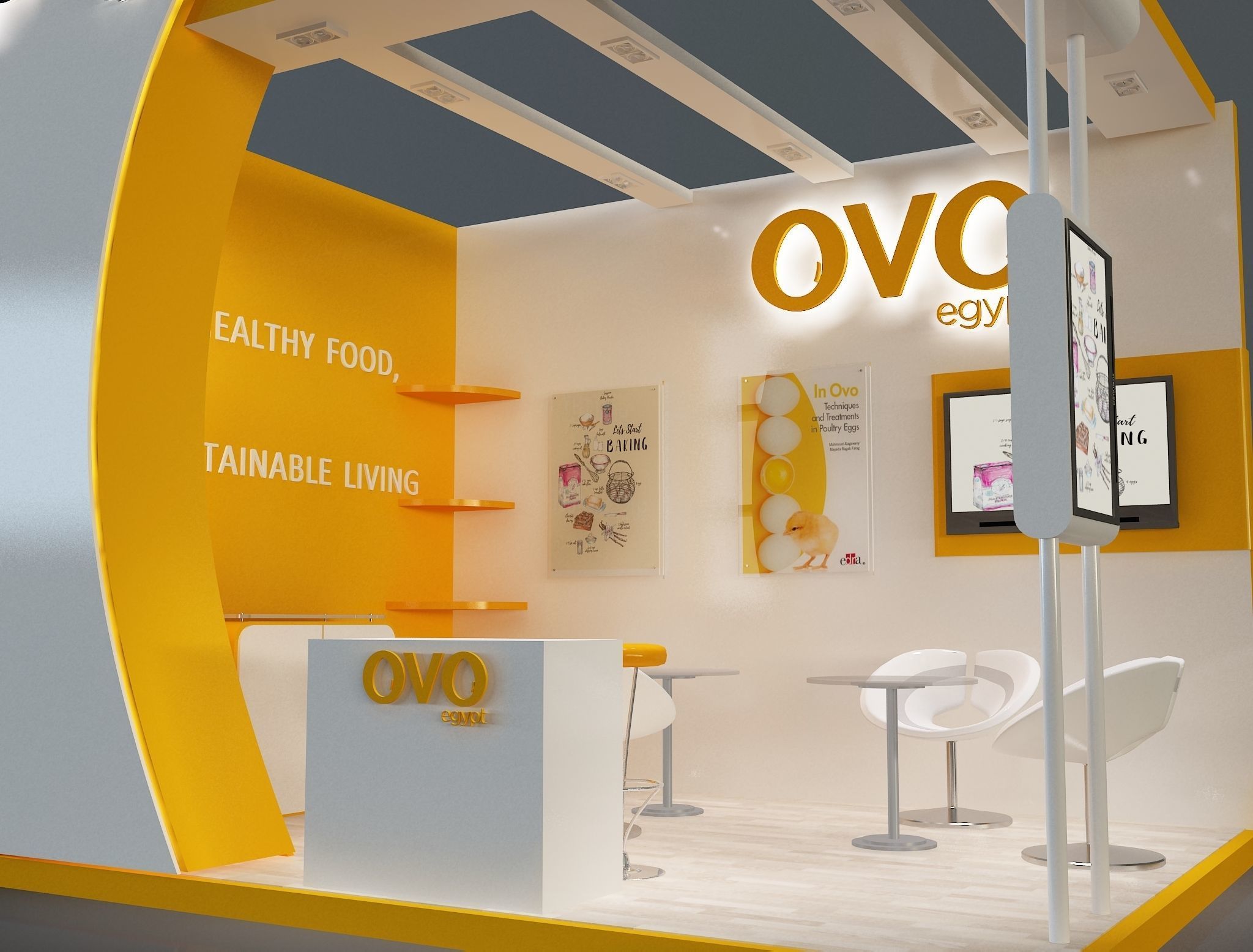 Booth Exhibition Stand a654f 3D model_10