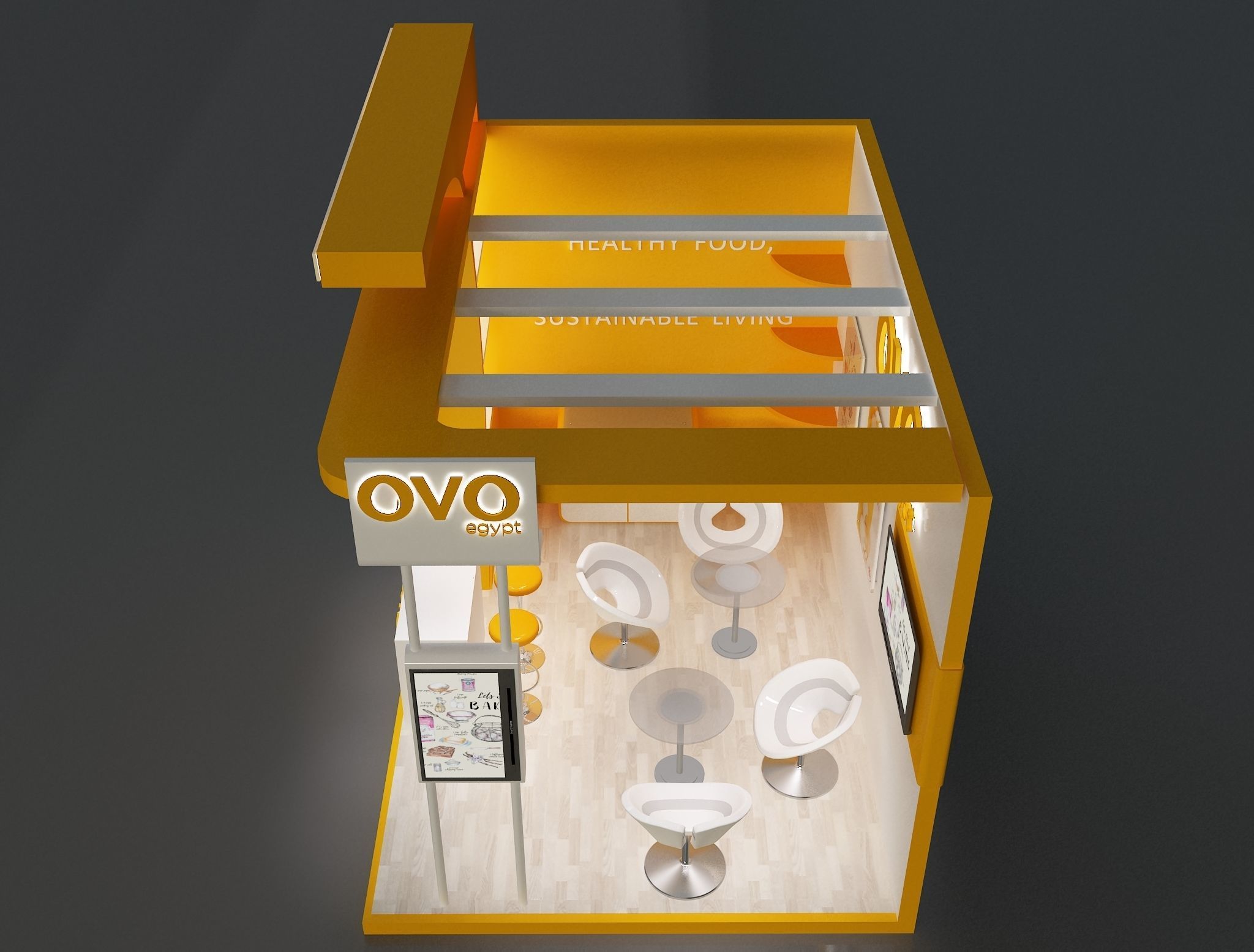 Booth Exhibition Stand a654f 3D model_4