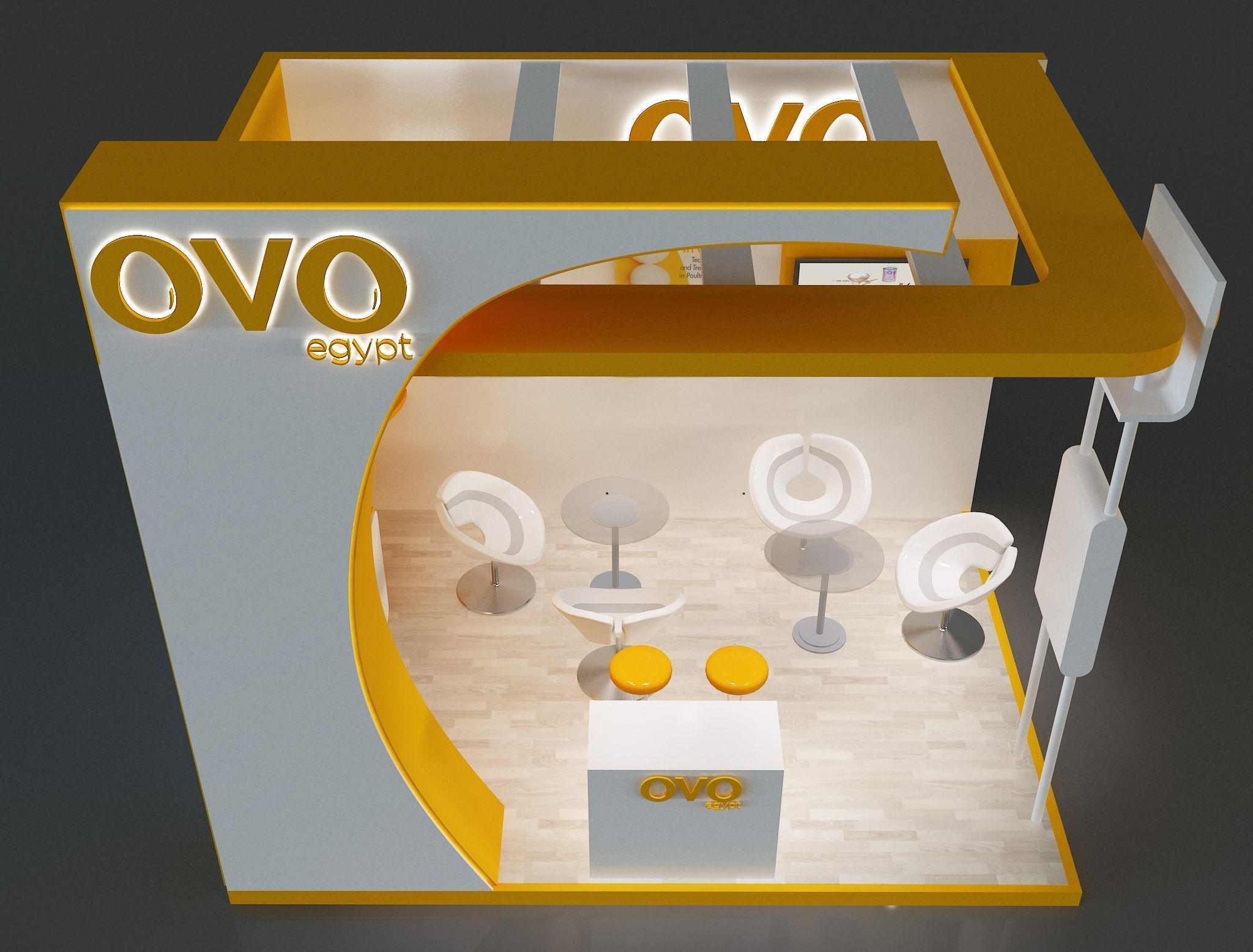 Booth Exhibition Stand a654f 3D model_8
