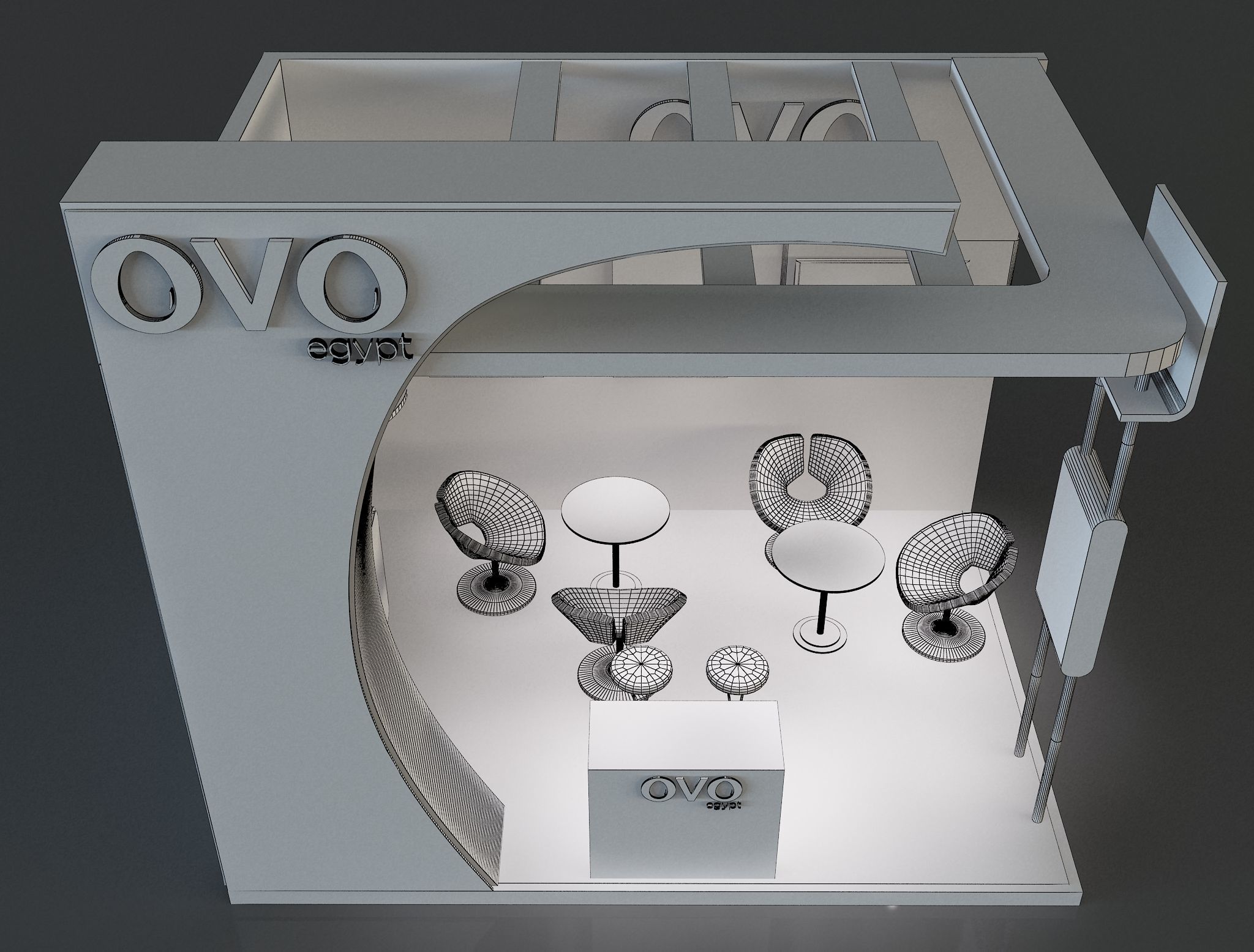 Booth Exhibition Stand a654f 3D model_9
