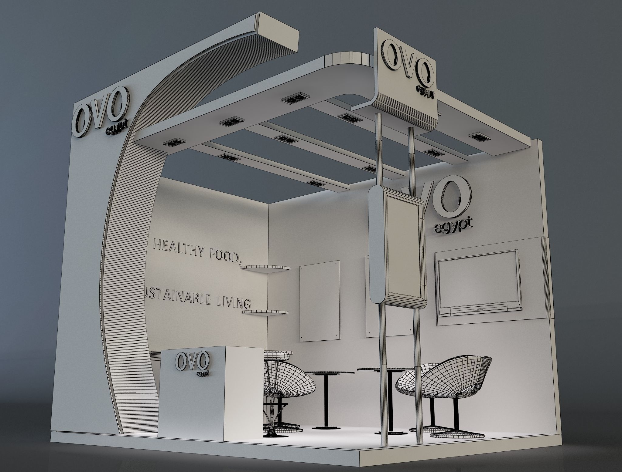 Booth Exhibition Stand a654f 3D model_17