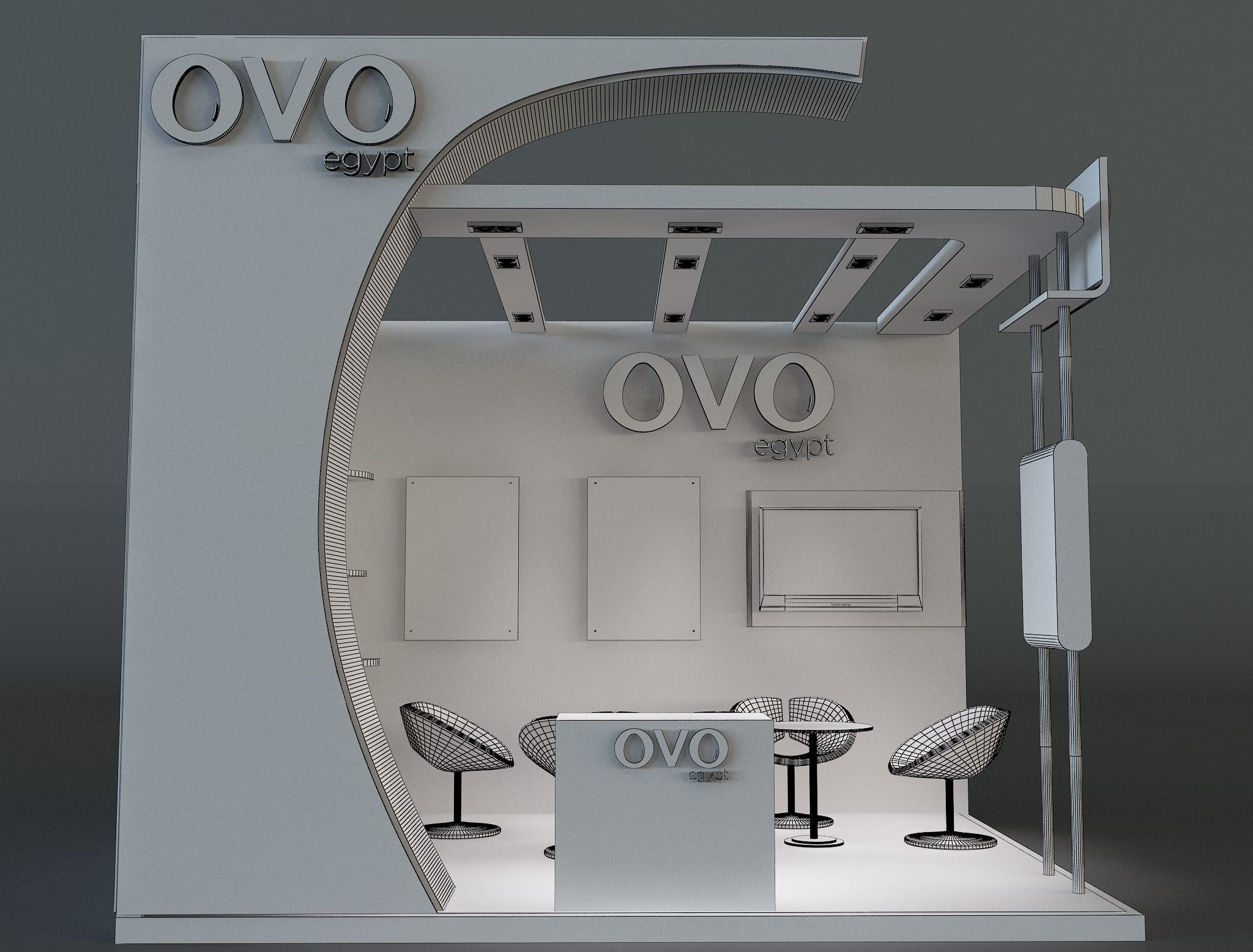 Booth Exhibition Stand a654f 3D model_15