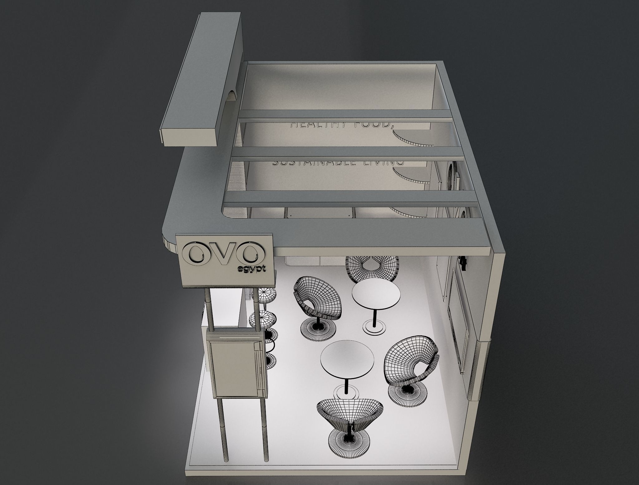 Booth Exhibition Stand a654f 3D model_5