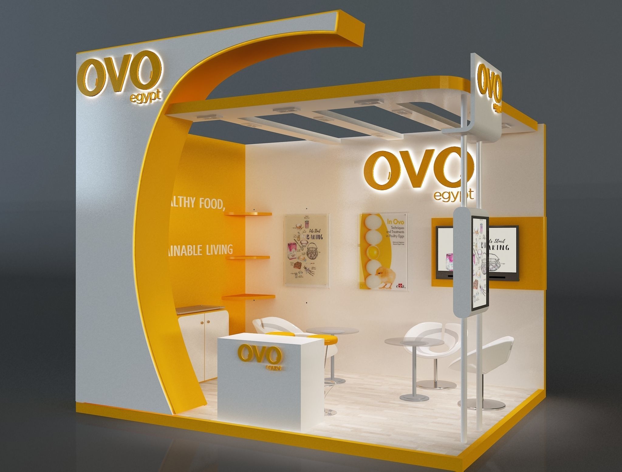Booth Exhibition Stand a654f 3D model_2