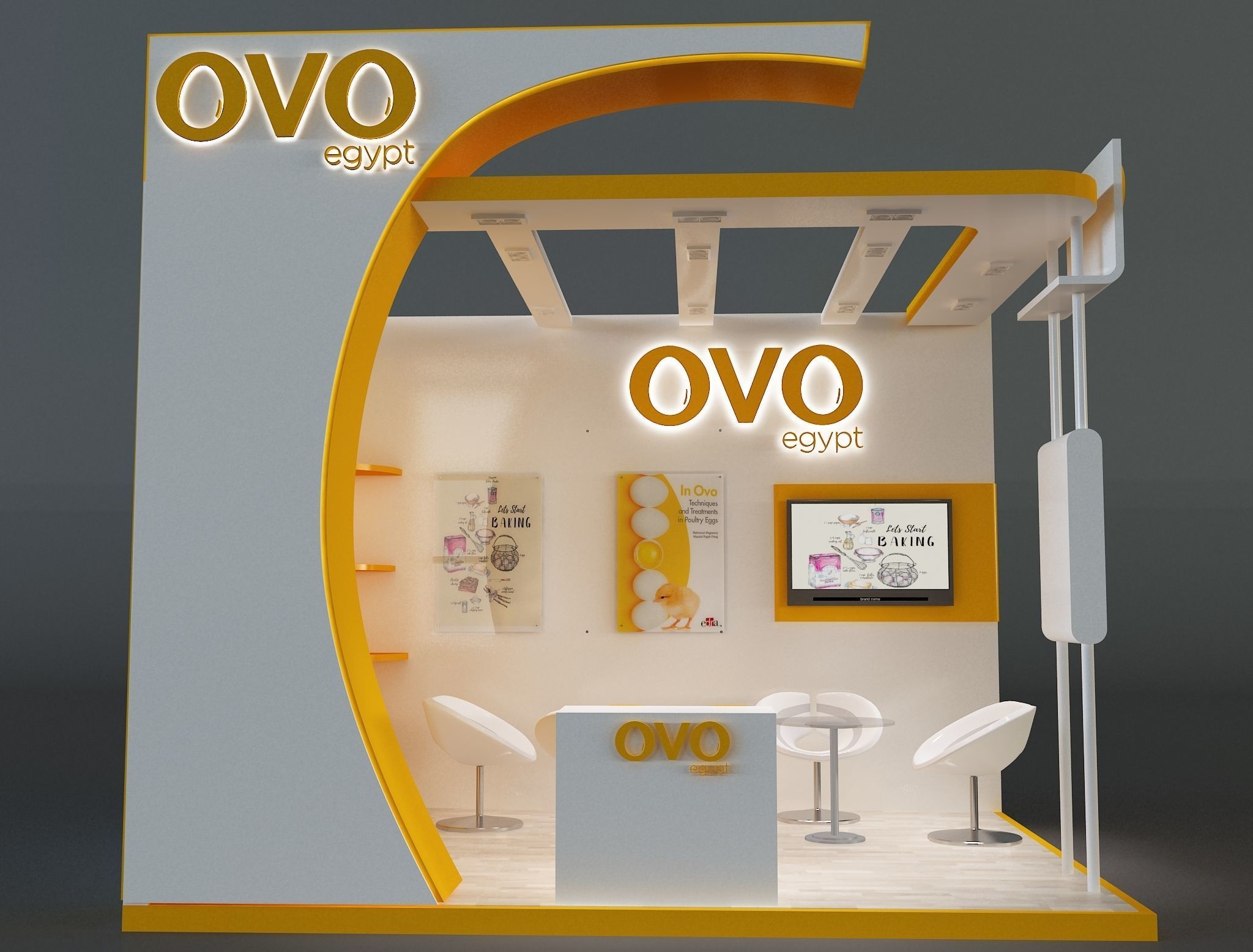 Booth Exhibition Stand a654f 3D model_6