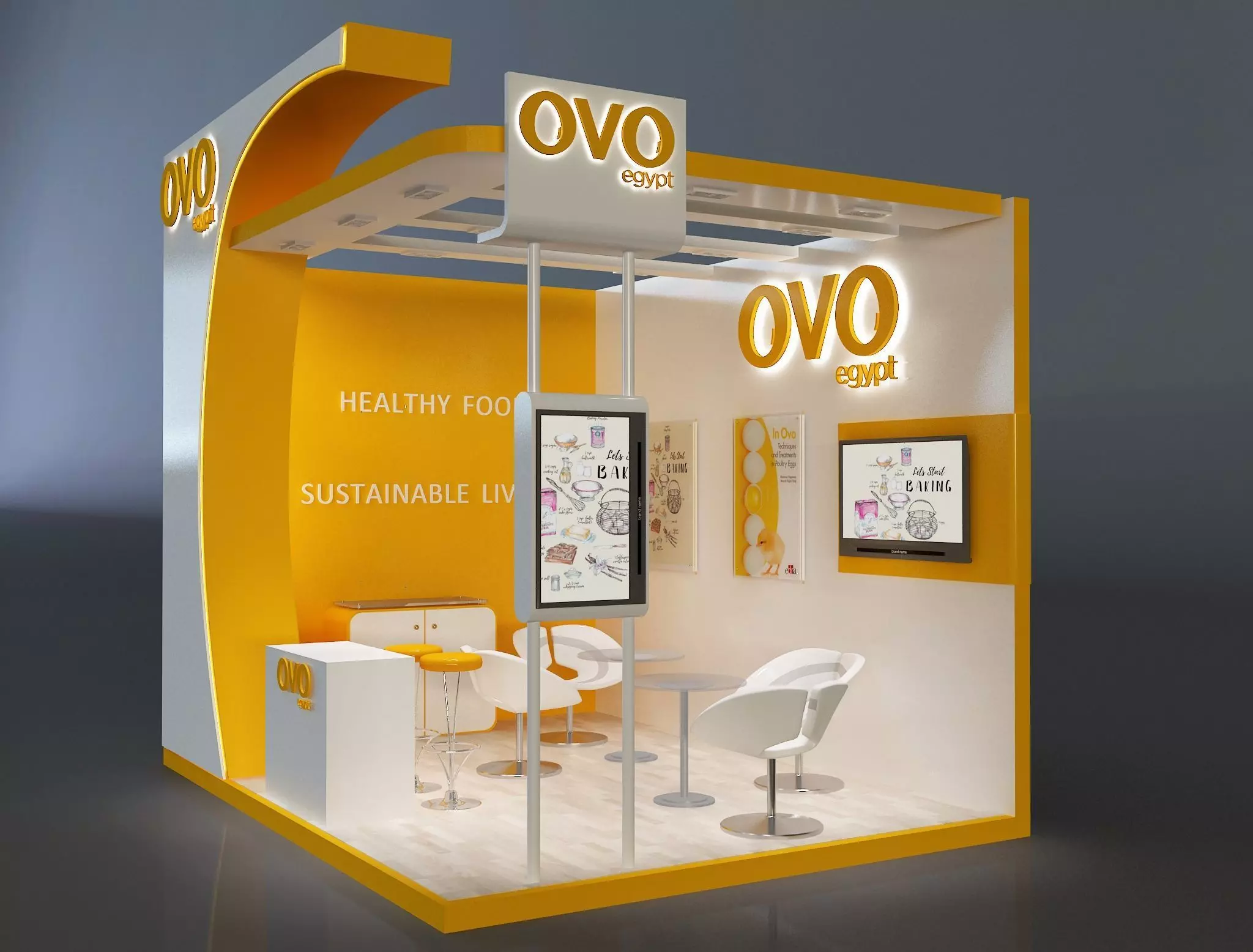 Booth Exhibition Stand a654f 3D model_0