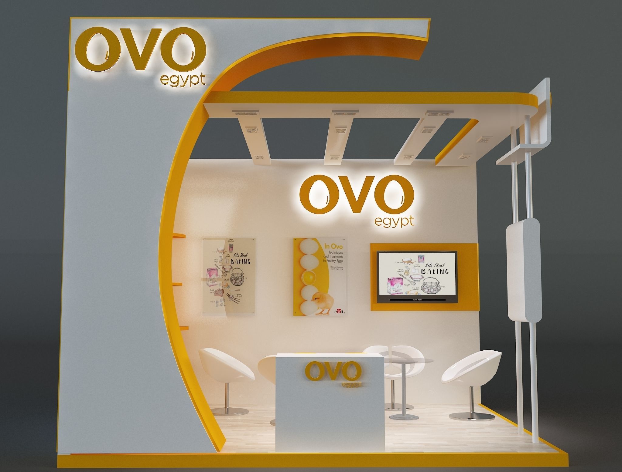 Booth Exhibition Stand a654f 3D model_14