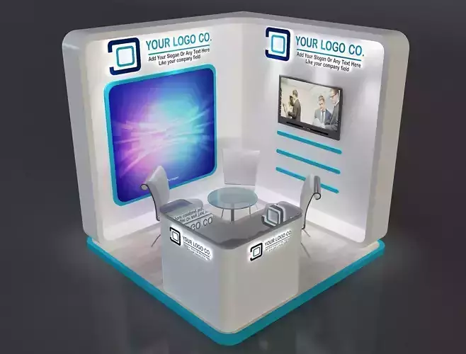 Booth Exhibition Stand a655a 3D model