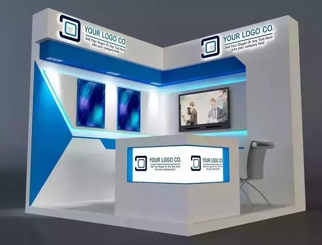 Booth Exhibition Stand a655c 3D model