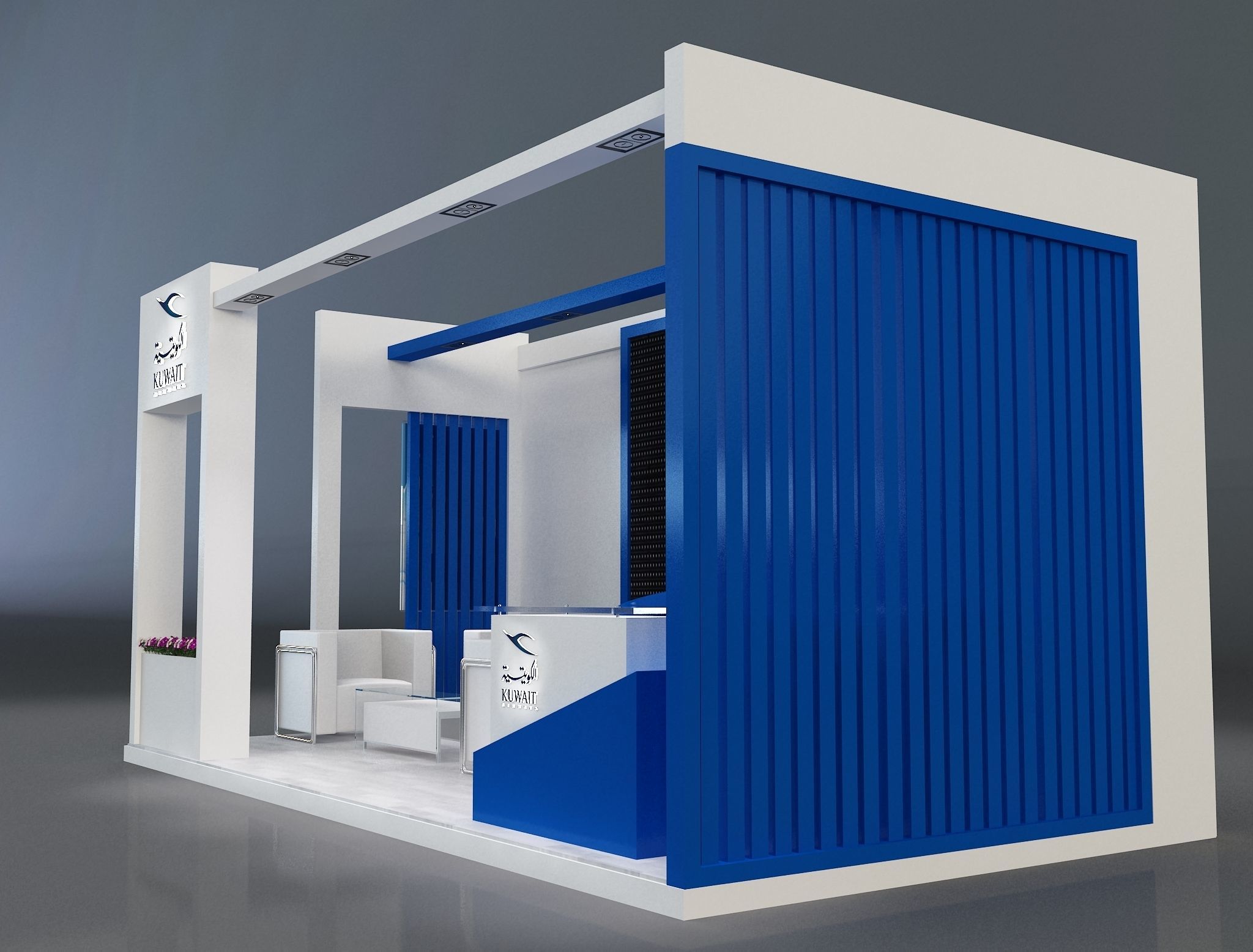 Booth Exhibition Stand a656 3D model_4