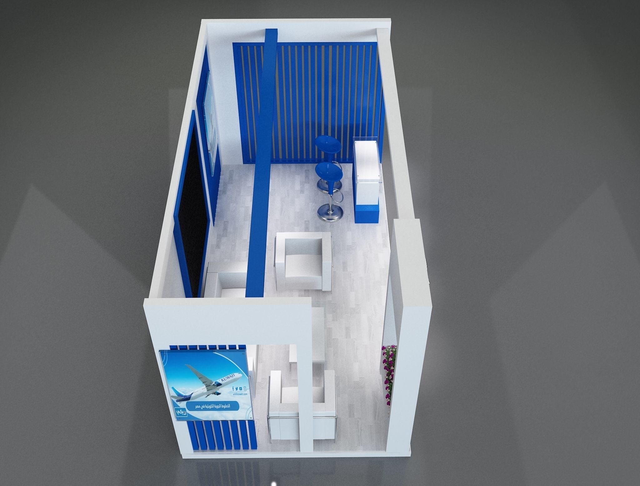 Booth Exhibition Stand a656 3D model_10