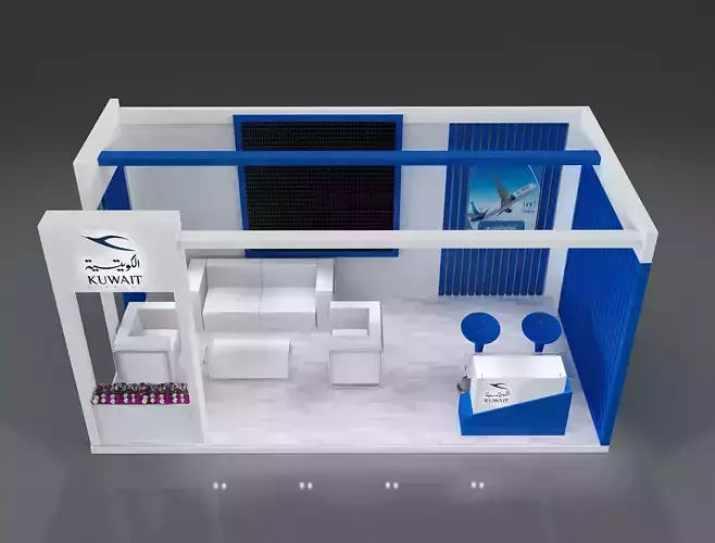 Booth Exhibition Stand a656 3D model