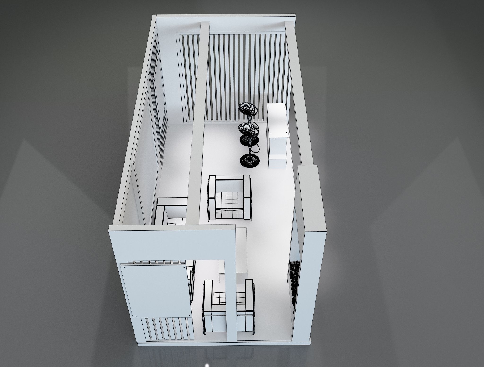 Booth Exhibition Stand a656 3D model_11