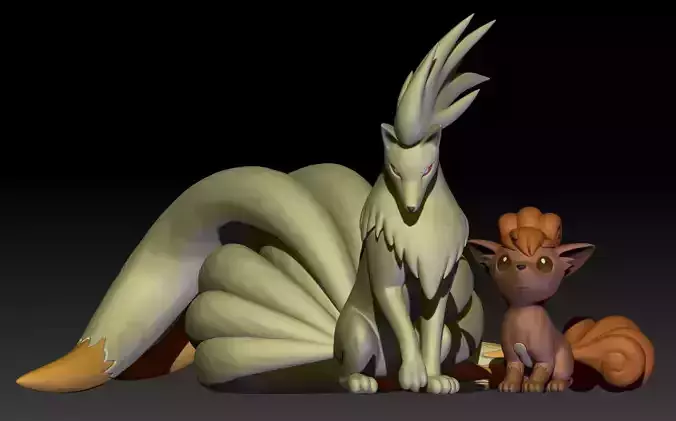 Pokemon Vulpix Ninetales