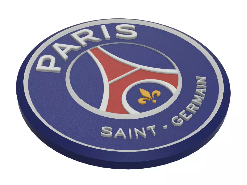 Paris Saint-Germain Wall Sign 3D print model_0