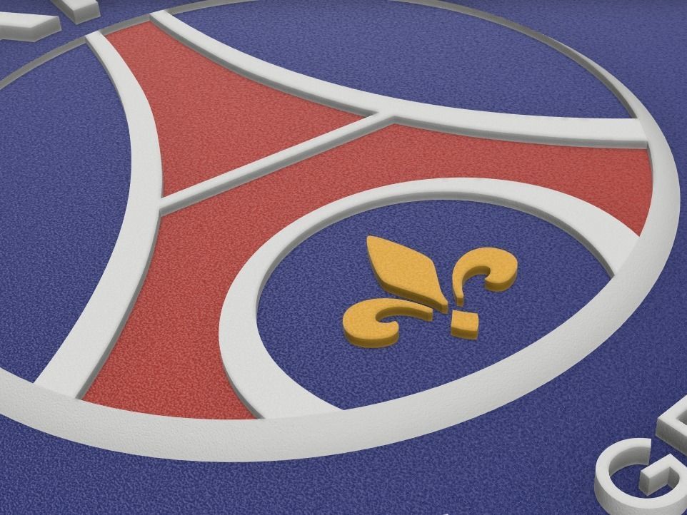Paris Saint-Germain Wall Sign 3D print model_4