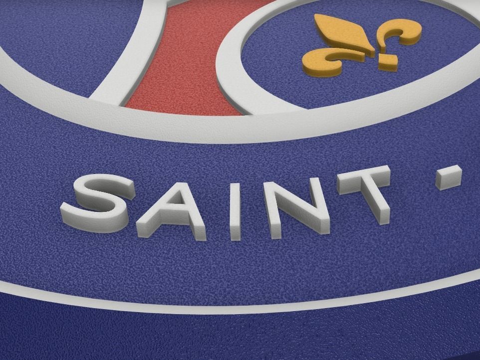 Paris Saint-Germain Wall Sign 3D print model_5