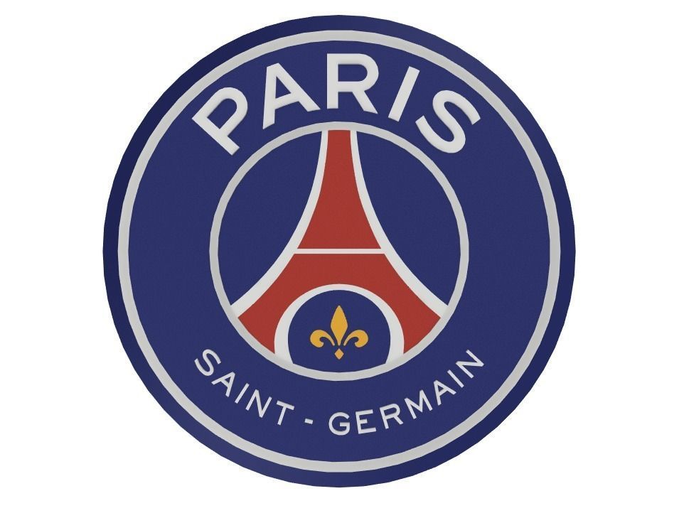 Paris Saint-Germain Wall Sign 3D print model_1